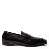 Italian Men Black Leather Shoes #4950